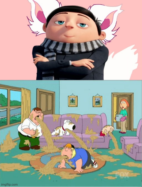 THEY RUINED RISE OF GRU | image tagged in family guy puke | made w/ Imgflip meme maker