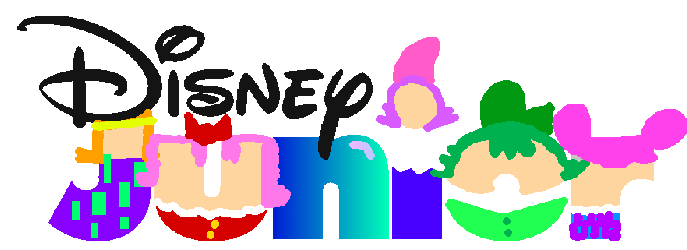 High Quality Disney Junior Logo Ribbon And Friends Blank Meme Template