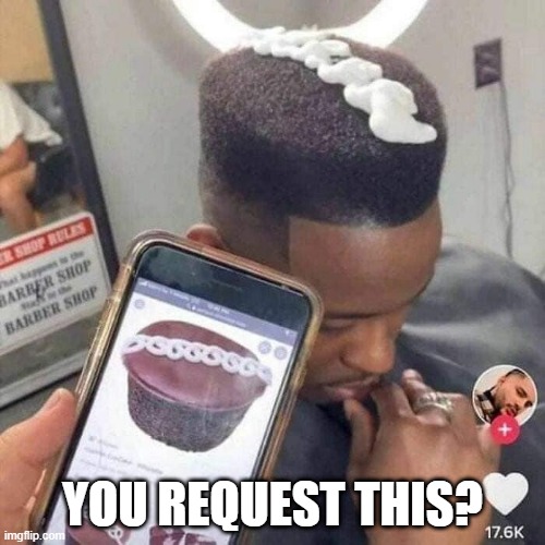 Cupcake | YOU REQUEST THIS? | image tagged in unsee juice | made w/ Imgflip meme maker