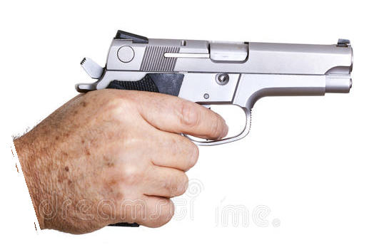 gun pointing right Blank Meme Template