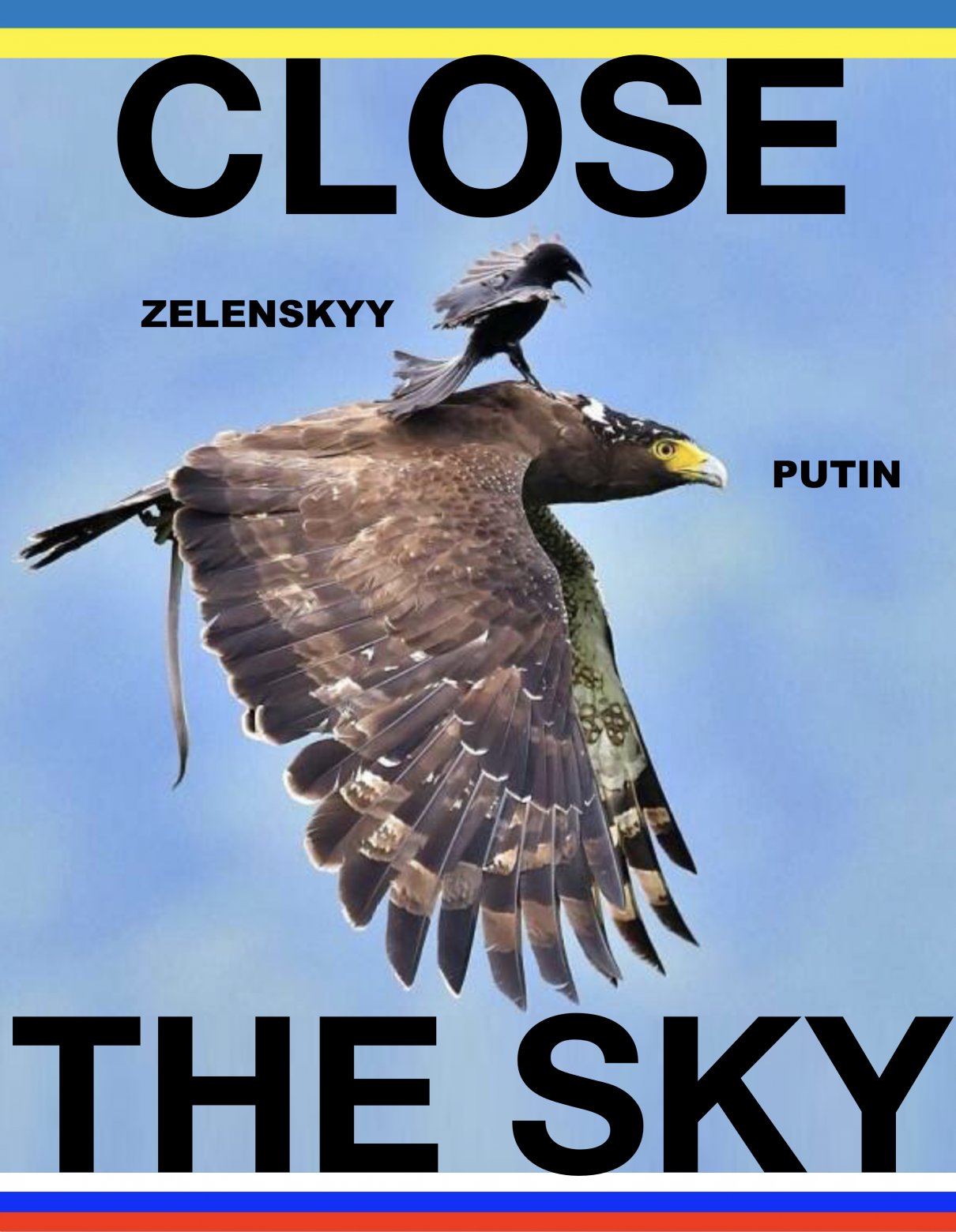 Close The Sky  Zelensky Putin Meme Blank Meme Template