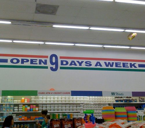 Open 9 days a week Blank Meme Template