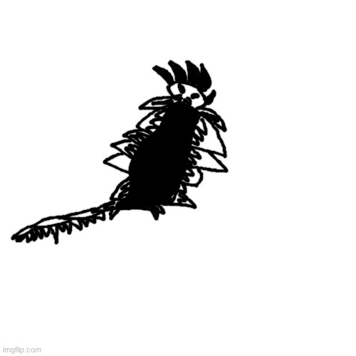 requested by JurassicZilla, myself as a sort of prehistoric millipede kaiju | made w/ Imgflip meme maker