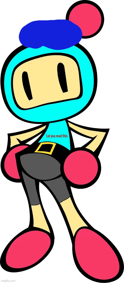 Blook Bomber (Bomberman Oc I made for Kingollymemes) | image tagged in blook bomber,bomberman,ocs | made w/ Imgflip meme maker