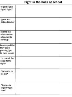 School fight Blank Meme Template