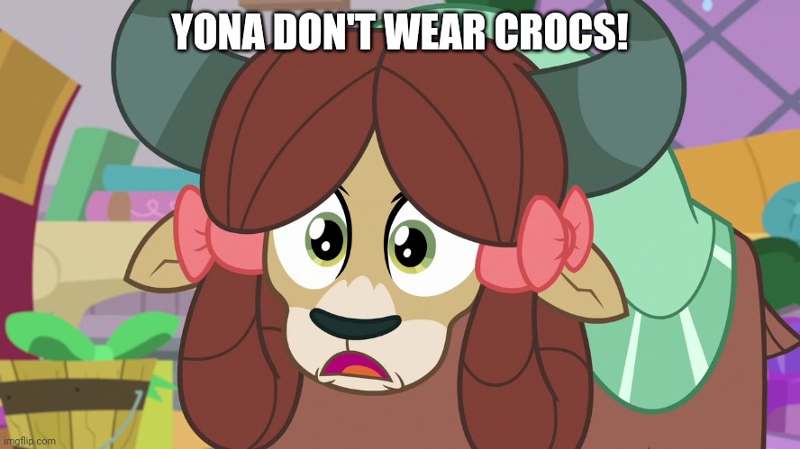 YONA DON'T WEAR CROCS! | made w/ Imgflip meme maker