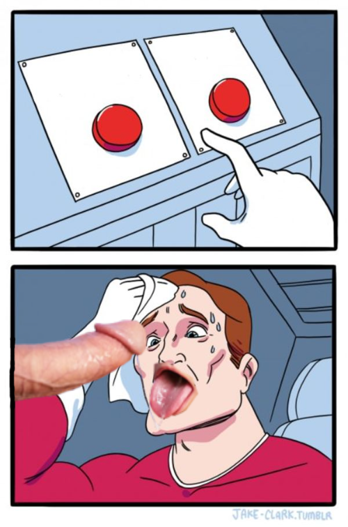 Two Buttons Rule 34 Blank Meme Template