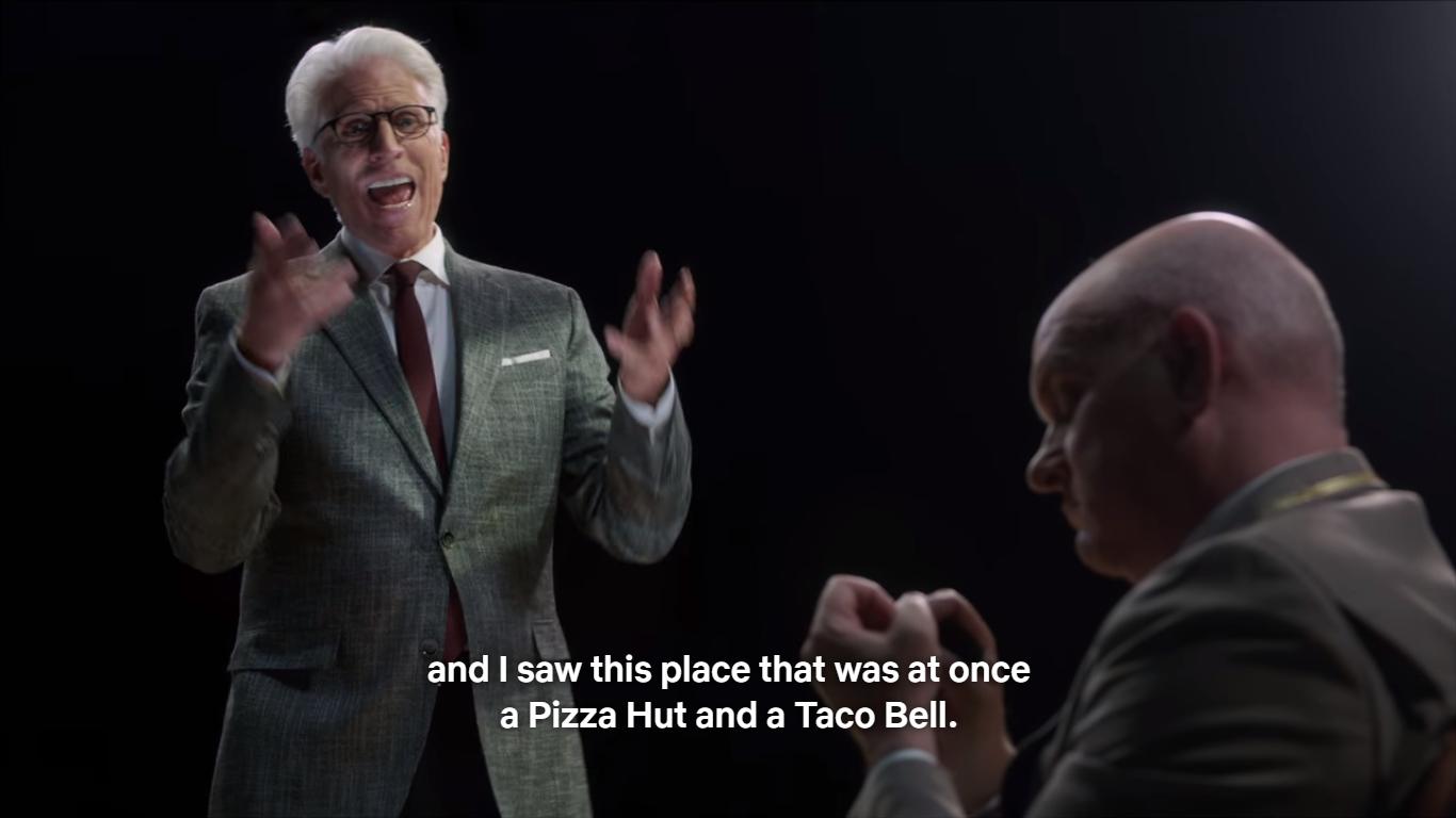 I saw this place that was at once a Pizza Hut and a Taco Bell Blank Meme Template