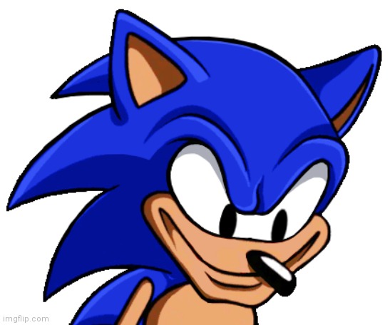 Sonic Stare | image tagged in sonic stare | made w/ Imgflip meme maker