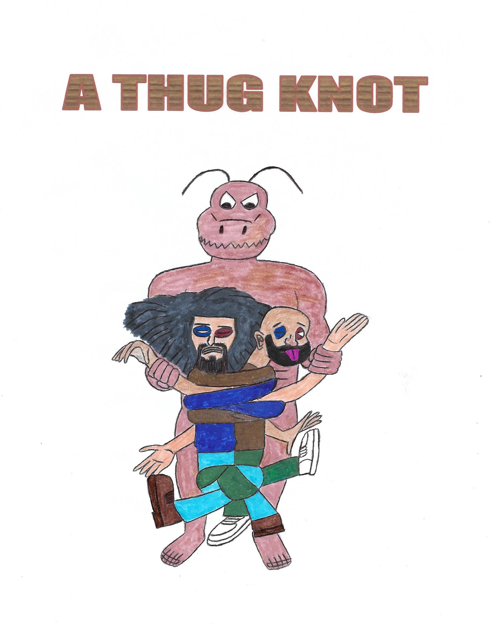Mutant Termite Tying Up Two Thugs In A Knot Blank Meme Template