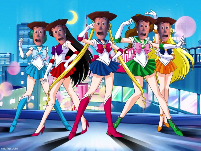 anime or something | image tagged in memes,funny,sailor moon,toy story,cursed image,no context | made w/ Imgflip meme maker