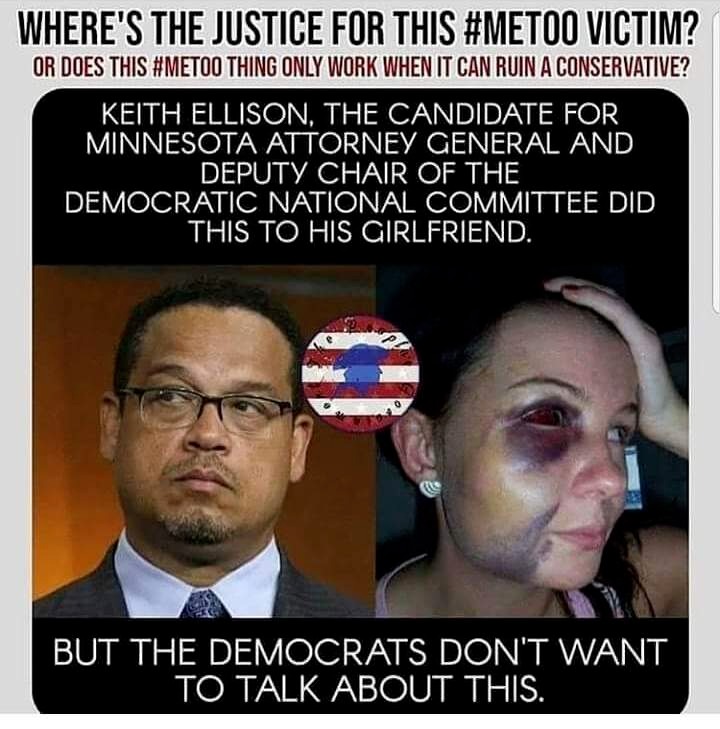 Keith Ellison did this to his girlfriend. | image tagged in liberal hypocrisy,dnc,democratic national committee,sexual predator,to catch a predator,predator | made w/ Imgflip meme maker