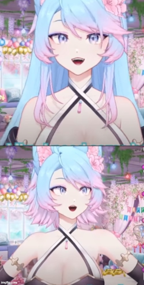 Silvervale as an Oneesan | made w/ Imgflip meme maker