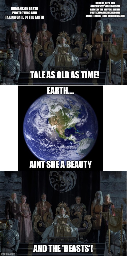 Take good care of the Earth and the Earth will take good care of you! | image tagged in you leave those lights on,tend that garden,one day at a time my friends,tale as old as time,keep on trucking folks | made w/ Imgflip meme maker