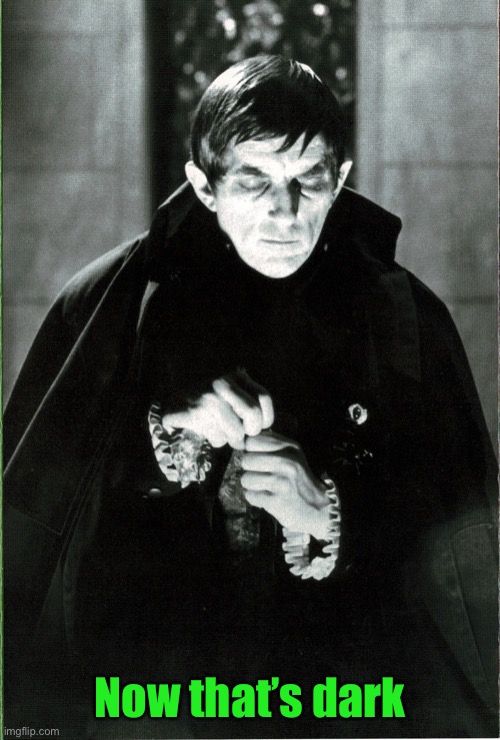 Jonathan Frid as Barnabus Collins | Now that’s dark | image tagged in jonathan frid as barnabus collins | made w/ Imgflip meme maker