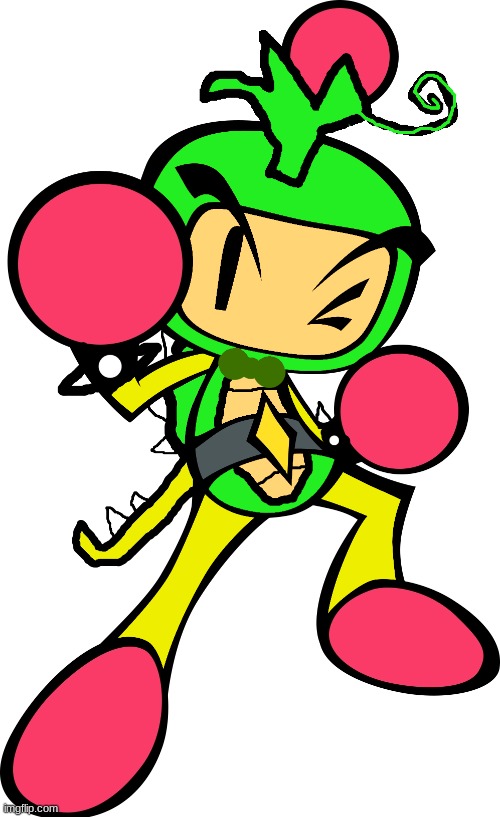 Iggy Bomber (Bomberman OC made for Iggy-Turtle) | image tagged in iggy bomber,bomberman,ocs | made w/ Imgflip meme maker