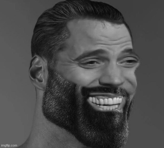 Gigachad Laughing | image tagged in gigachad laughing | made w/ Imgflip meme maker