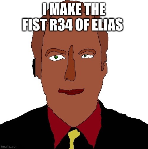 Better call Saul art | I MAKE THE FIST R34 OF ELIAS | image tagged in better call saul art | made w/ Imgflip meme maker