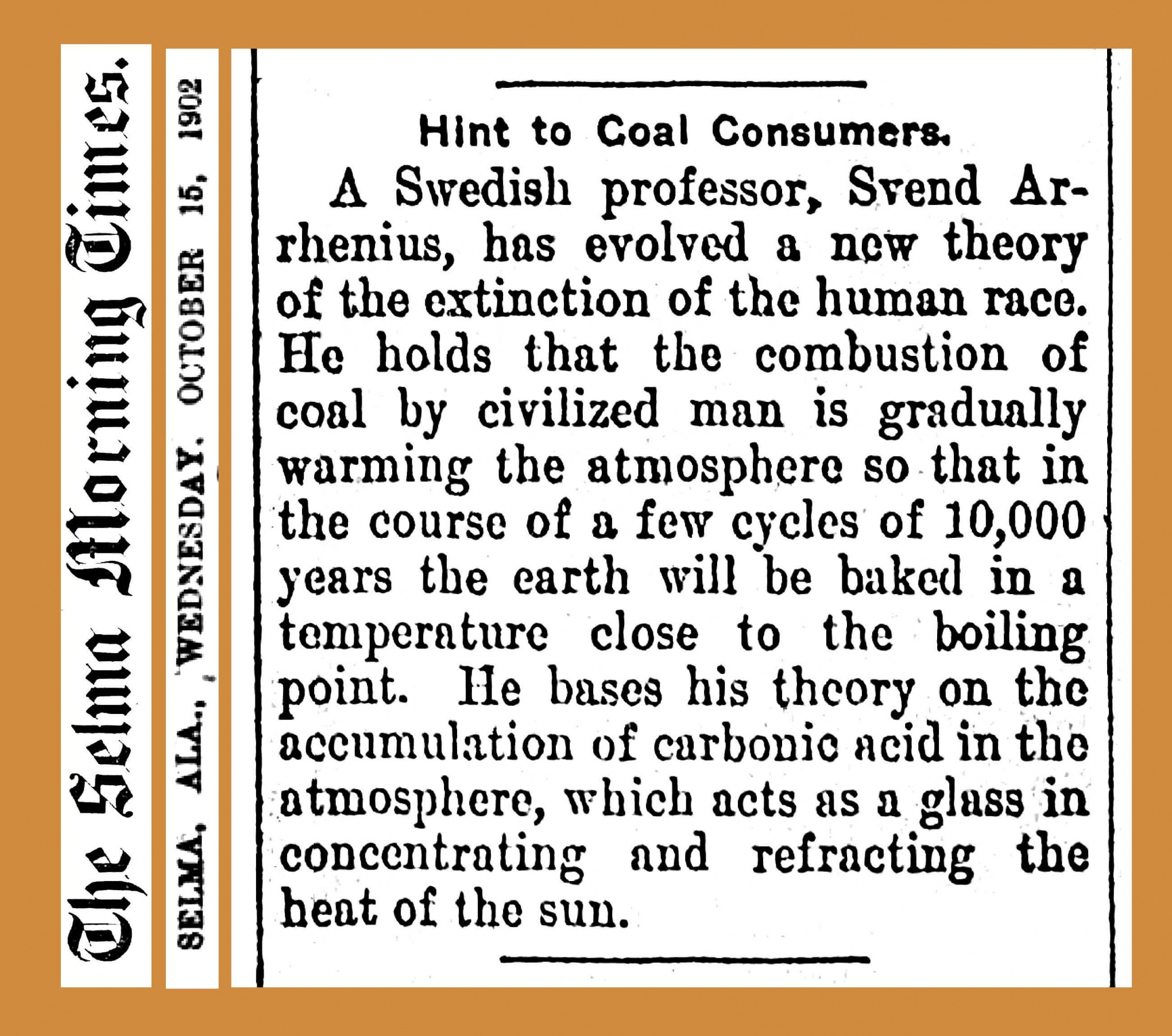 Svante Arrhenius global warming climate change pioneer Blank Meme Template