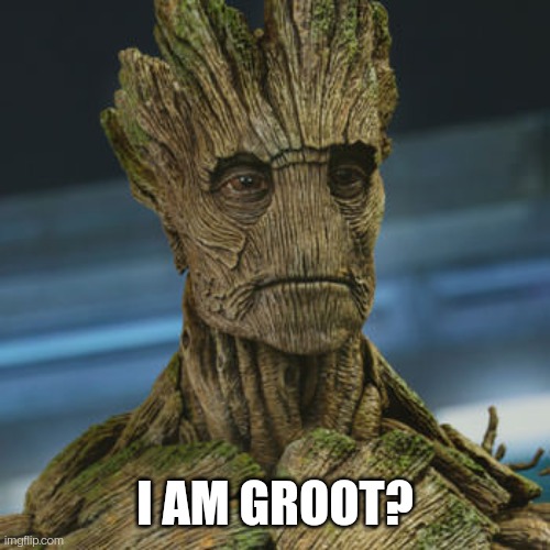 I am Groot | I AM GROOT? | image tagged in i am groot | made w/ Imgflip meme maker