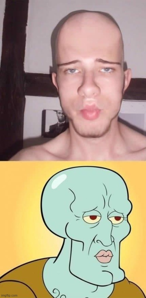 GUYS I FOUND SQUIDWARD IRL | image tagged in handsome squidward | made w/ Imgflip meme maker