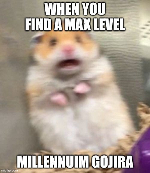 dang that's tough | WHEN YOU FIND A MAX LEVEL; MILLENNUIM GOJIRA | image tagged in goofy | made w/ Imgflip meme maker