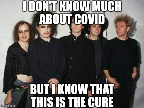 The Cure | I DON'T KNOW MUCH
ABOUT COVID; BUT I KNOW THAT THIS IS THE CURE | image tagged in the cure,covid-19,covid,covid19,covid 19 | made w/ Imgflip meme maker