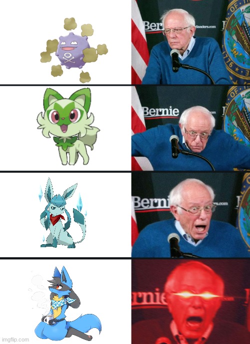 do you like this?     #lucarioIsBestPokemon | image tagged in bernie lazer eyes | made w/ Imgflip meme maker