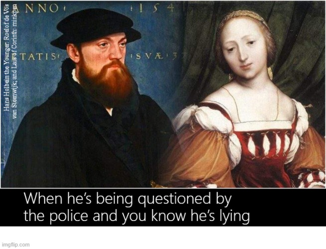 Police Interview | image tagged in art memes,men and women,crime,lies,criminal | made w/ Imgflip meme maker