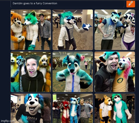 Dantdm goes to furry convention | image tagged in lol | made w/ Imgflip meme maker