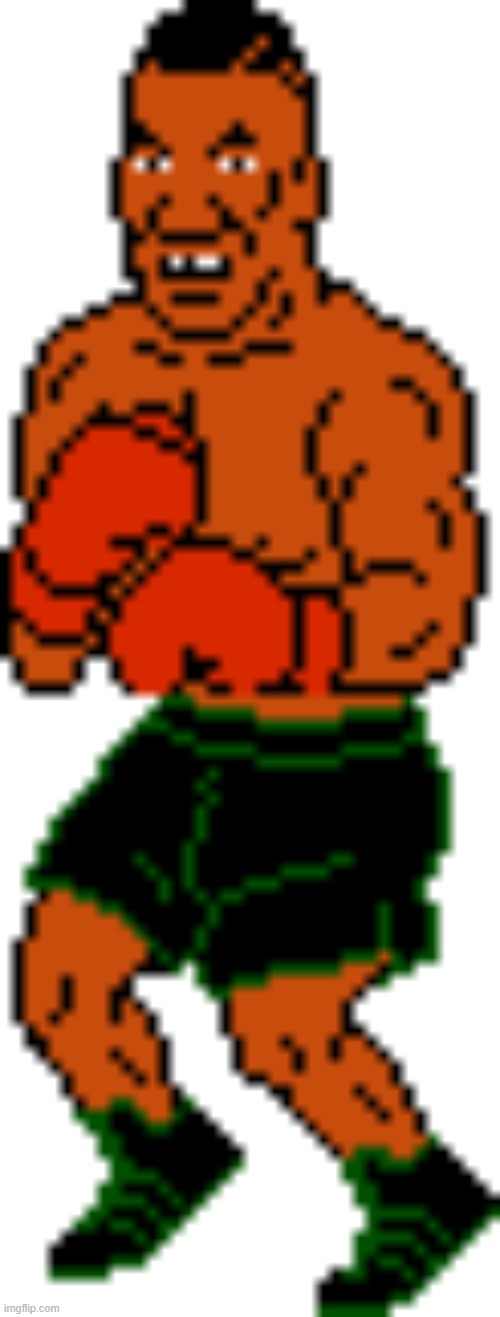 It's Mike Tython | image tagged in mike tyson,punch out | made w/ Imgflip meme maker