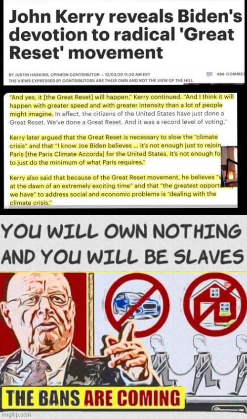 Biden in on Great Reset Slavery | image tagged in nwo | made w/ Imgflip meme maker