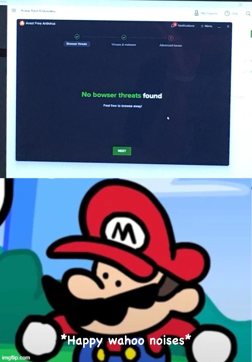 little did he know | image tagged in gaming,mario,mario bros views,happy noise,custom template,nintendo | made w/ Imgflip meme maker