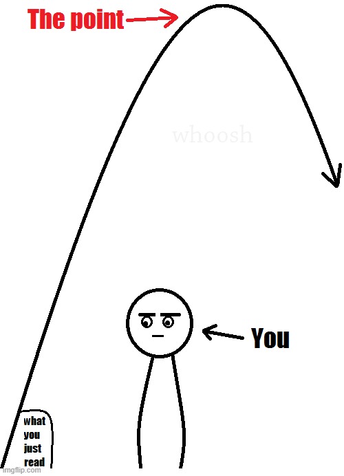 What you just read vs. the point | image tagged in what you just read vs the point | made w/ Imgflip meme maker