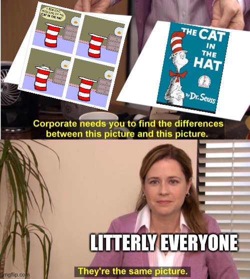 They're The Same Picture Meme | LITTERLY EVERYONE | image tagged in memes,they're the same picture | made w/ Imgflip meme maker