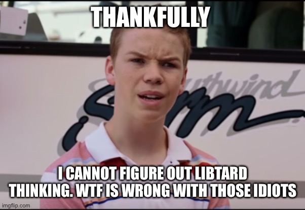 You Guys are Getting Paid | THANKFULLY I CANNOT FIGURE OUT LIBTARD THINKING. WTF IS WRONG WITH THOSE IDIOTS | image tagged in you guys are getting paid | made w/ Imgflip meme maker