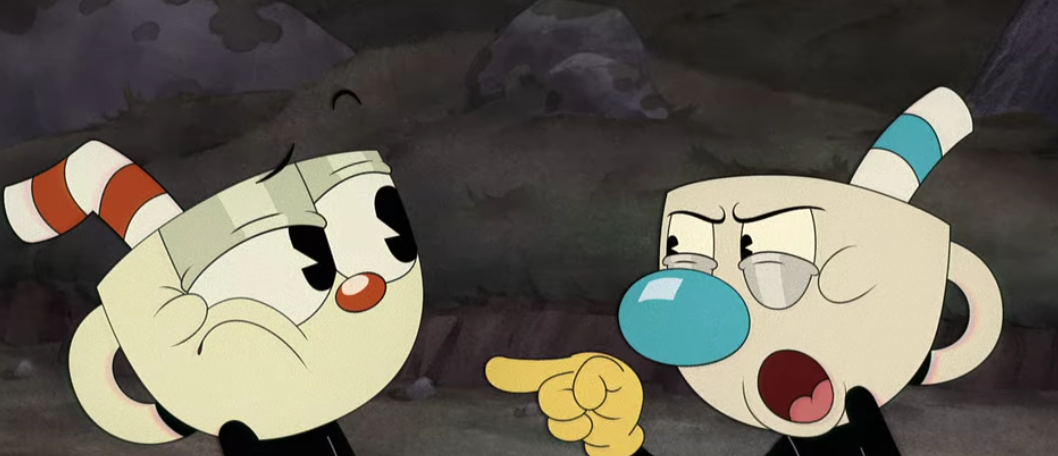 Cuphead n Mugman Blank Meme Template