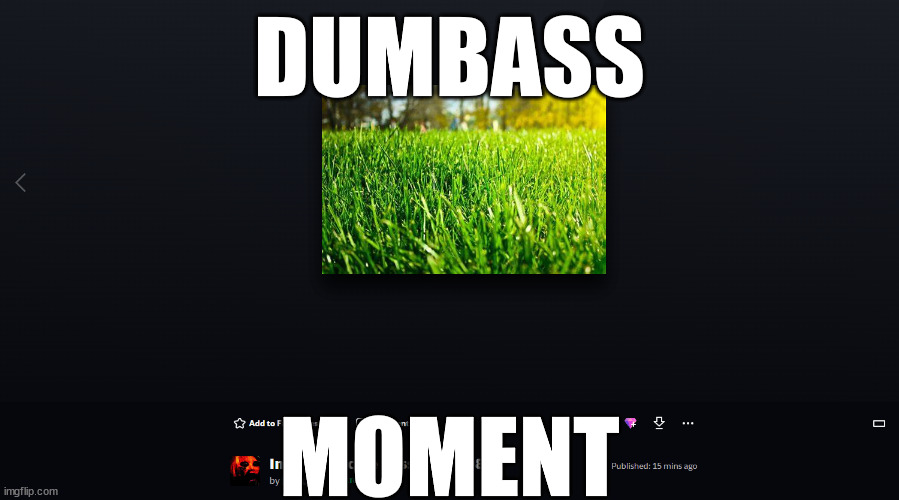 Dumbass Moment | DUMBASS; MOMENT | image tagged in deviantart | made w/ Imgflip meme maker