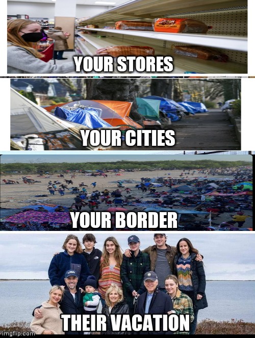 Biden plays while America burns | YOUR STORES; YOUR CITIES; YOUR BORDER | image tagged in biden,fact check | made w/ Imgflip meme maker