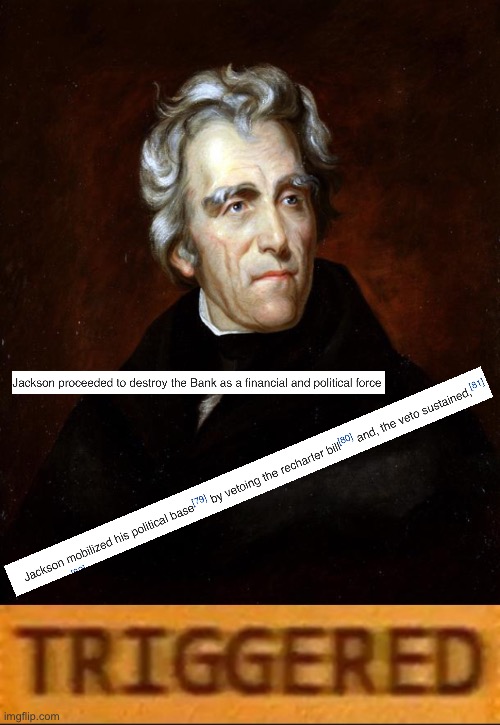 image tagged in andrew jackson,roblox triggered | made w/ Imgflip meme maker