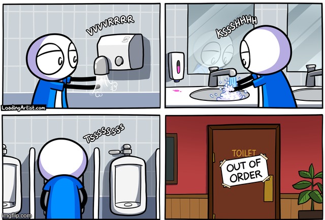 Toilet | image tagged in loading artist,bathroom,toilet,toilets,comics,dc comics | made w/ Imgflip meme maker