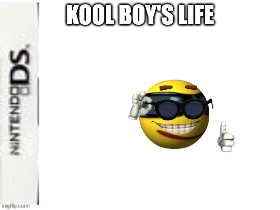 Blank Nintendo DS Box | KOOL BOY'S LIFE | image tagged in blank nintendo ds box | made w/ Imgflip meme maker
