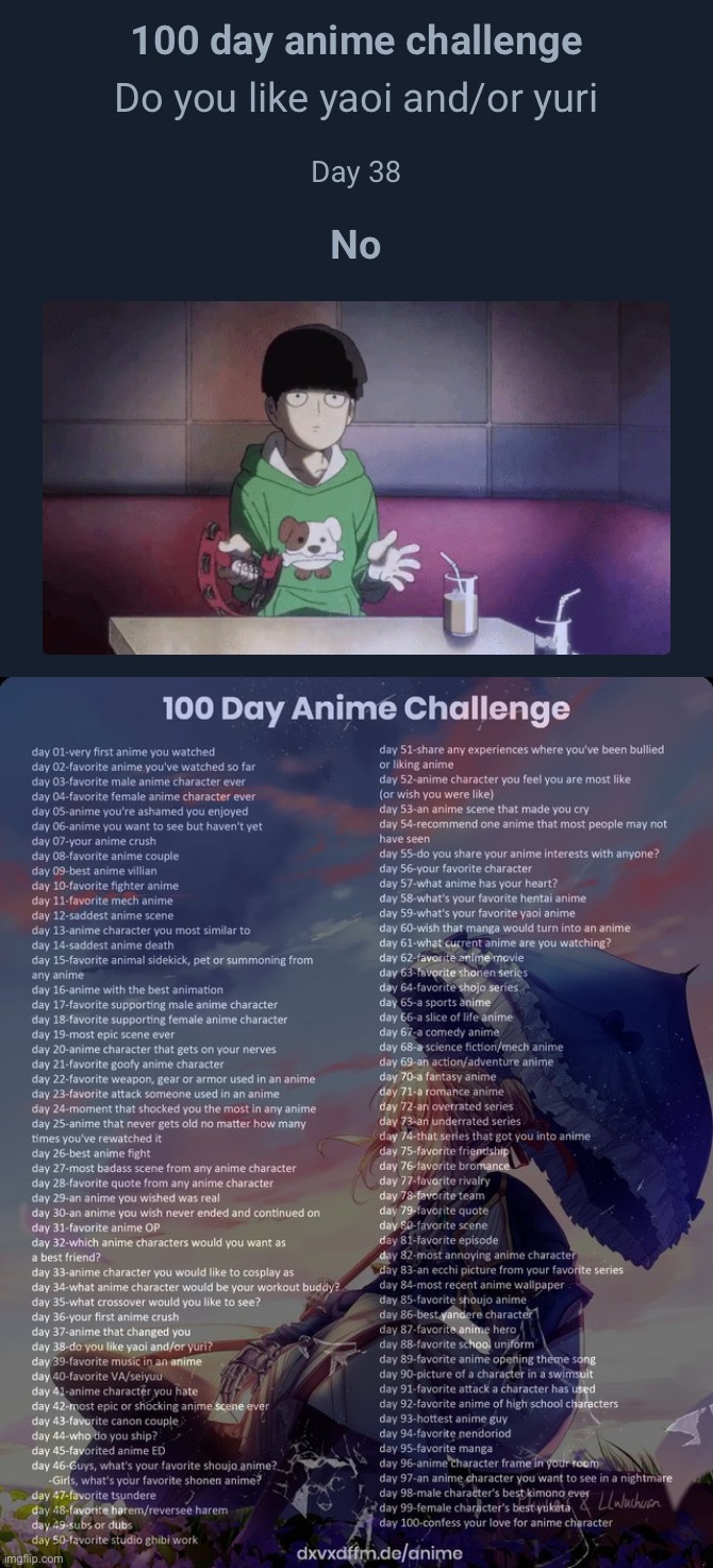 L | image tagged in 100 day anime challenge | made w/ Imgflip meme maker