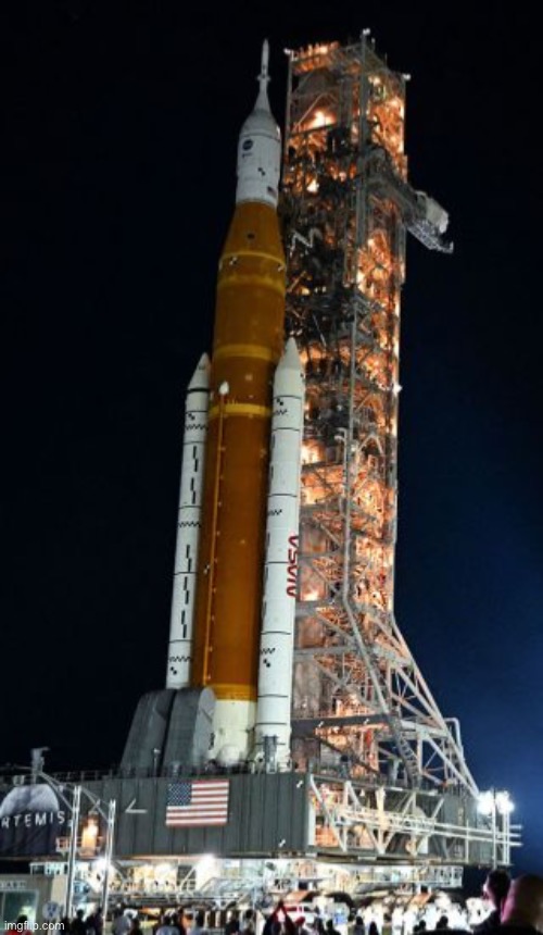 Oh my. What a beautiful rocket. SRBs, orange tank, pointy capsule. YOU WILL LEAD MILLIONS, WILLINGLY, OR AS SLAVES. | made w/ Imgflip meme maker