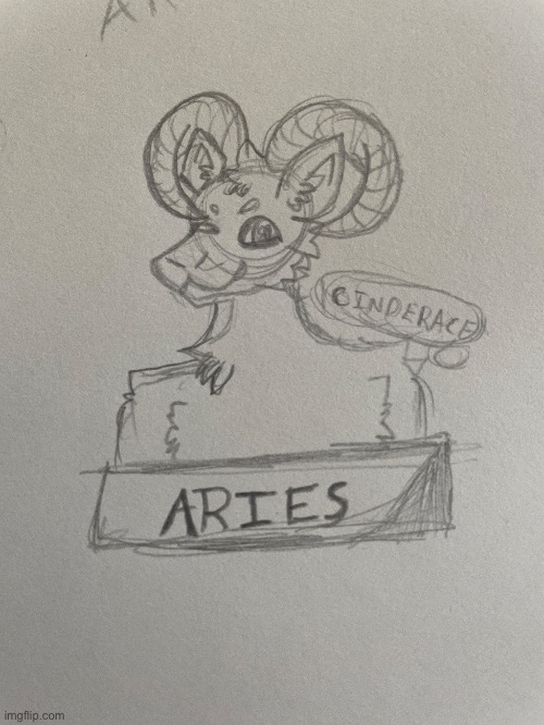 Zodiac signs as furries pt.1 Aries ♈️  (I am doing the signs in order so do not ask me to do you sign next) <art by me> | image tagged in zodiac,furry | made w/ Imgflip meme maker