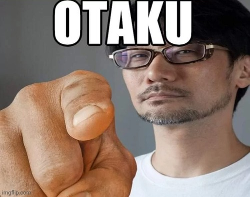 man points and calls you an otaku Blank Meme Template