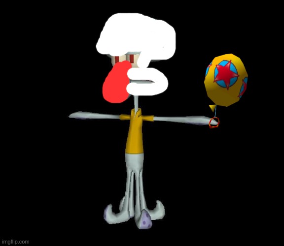 Spongebozo's enemy, squidoofus the bozo (comment who I should clown-ify next) | image tagged in squidward t-pose | made w/ Imgflip meme maker