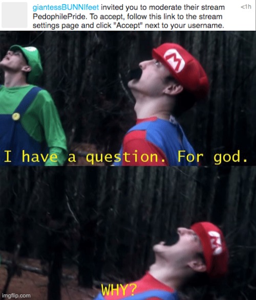 image tagged in i have a question for god why | made w/ Imgflip meme maker