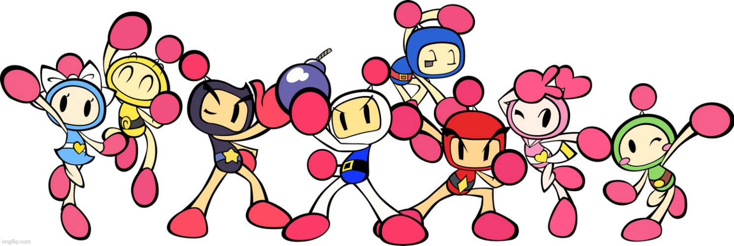 The Bomberman Bros | image tagged in the bomberman bros | made w/ Imgflip meme maker