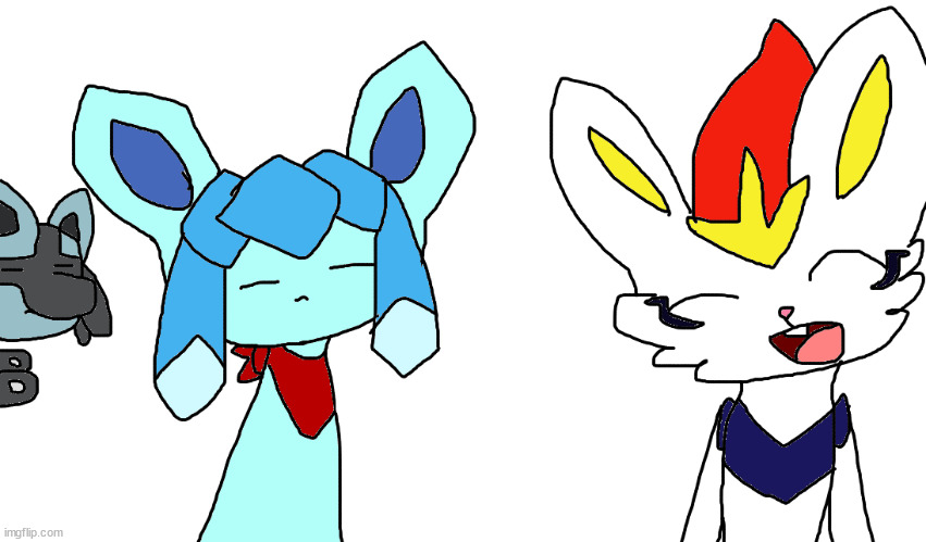 lucarioIsBestPokemon, -.that_tysplosion_cinderace. and FrostTheGlaceon | made w/ Imgflip meme maker